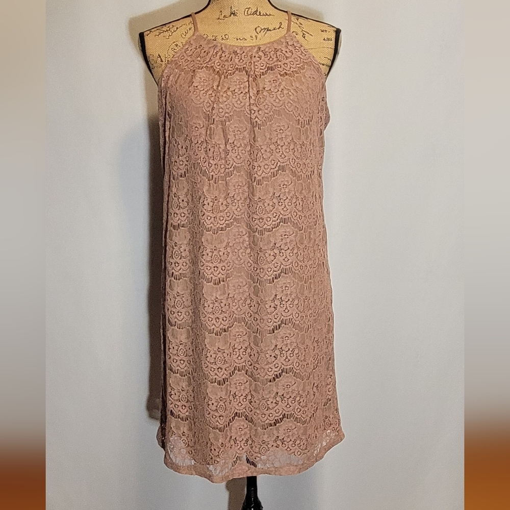 Monteau Lace Mini Dress | NWT! | Sz. L